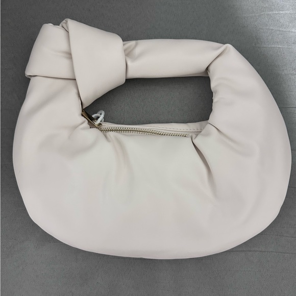 Melie Bianco Alexandra Cream Vegan Top Handle Bag - Picture 3 of 5